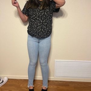 Light Wash Skinny Jeans